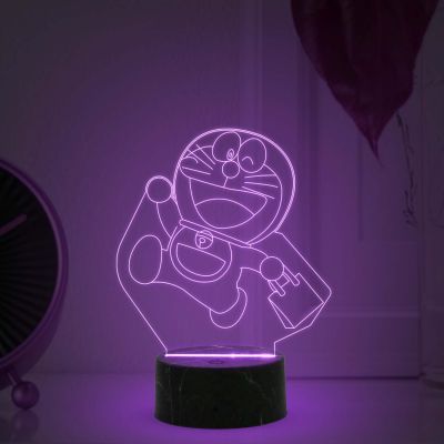 Doraemon Design Night Lamp with Multicolored Light Birthday gift for Kid